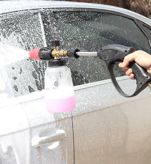 How to fix a car wash machine with low pressure and weak water output